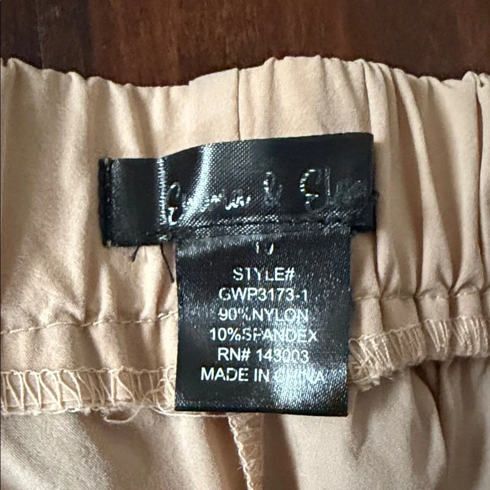 Girls Cream Cargo Pants